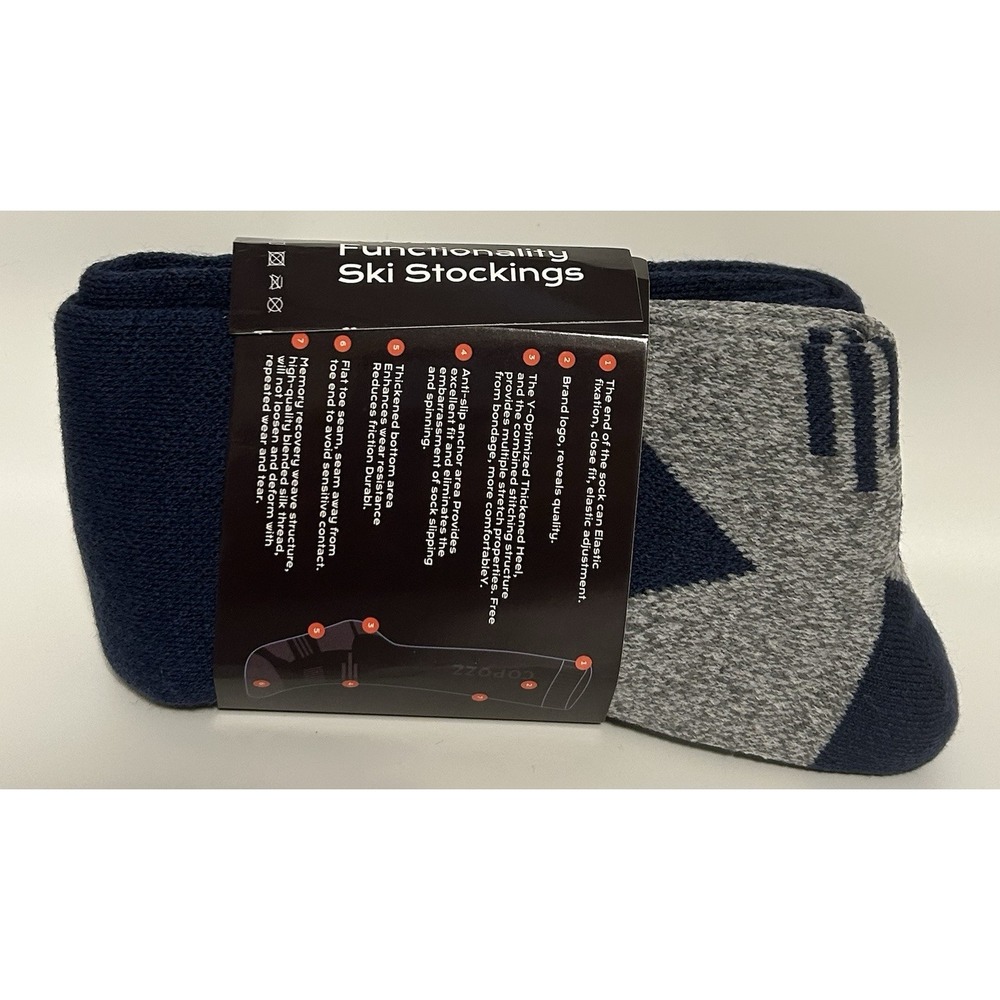 Copozz Ski Socks - Unisex - Navy - Picture 3 of 4